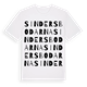 White t-shirt med Sindersbodarna ordlek t-shirt