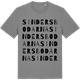 Mid Heather Gray t-shirt med Sindersbodarna ordlek t-shirt