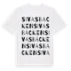 White t-shirt med Sivasbacken ordlek t-shirt