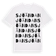 White t-shirt med Sjöändan ordlek t-shirt