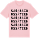 Pink Cotton t-shirt med Sjöarbergssätern ordlek t-shirt