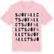 Pink Cotton t-shirt med Sjöfallet ordlek t-shirt