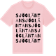 Pink Cotton t-shirt med Sjögläntan ordlek t-shirt