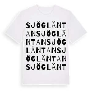 Sjögläntan ordlek t-shirt – ekologisk bomull t-shirt från Pinshirt
