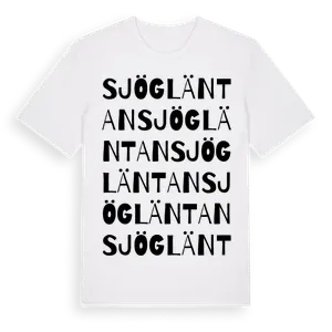 Sjögläntan ordlek t-shirt – ekologisk bomull t-shirt från Pinshirt