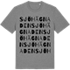 Mid Heather Gray t-shirt med Sjöhägnaden ordlek t-shirt