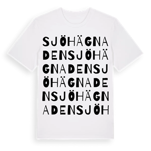 Sjöhägnaden ordlek t-shirt – ekologisk bomull t-shirt från Pinshirt