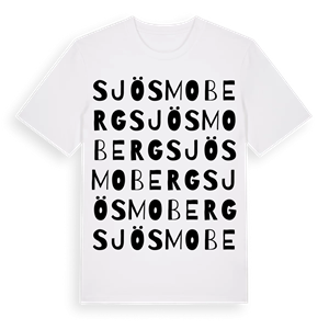 Sjös Moberg ordlek t-shirt – ekologisk bomull t-shirt från Pinshirt