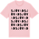 Pink Cotton t-shirt med Sjövad ordlek t-shirt