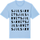 Blue Soul t-shirt med Sjulsarvet ordlek t-shirt