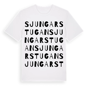 Sjungarstugan ordlek t-shirt – ekologisk bomull t-shirt från Pinshirt
