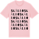 Pink Cotton t-shirt med Skålbo ordlek t-shirt