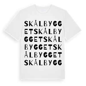 Skålbygget ordlek t-shirt – ekologisk bomull t-shirt från Pinshirt