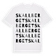 White t-shirt med Skallberget ordlek t-shirt