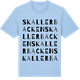 Blue Soul t-shirt med Skallerbacken ordlek t-shirt