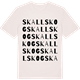 Vintage White t-shirt med Skallskog ordlek t-shirt