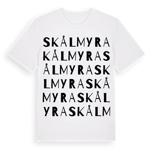 Skålmyra ordlek t-shirt – ekologisk bomull t-shirt från Pinshirt
