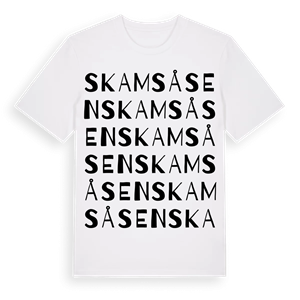 Skamsåsen ordlek t-shirt – ekologisk bomull t-shirt från Pinshirt