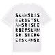 White t-shirt med Skamsrisberget ordlek t-shirt