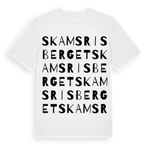 Skamsrisberget ordlek t-shirt – ekologisk bomull t-shirt från Pinshirt