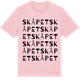 Pink Cotton t-shirt med Skåpet ordlek t-shirt