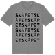Mid Heather Gray t-shirt med Skåpet ordlek t-shirt
