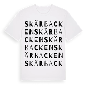 Skärbacken ordlek t-shirt – ekologisk bomull t-shirt från Pinshirt
