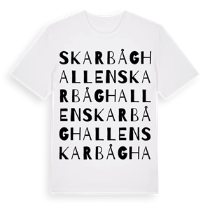 Skarbåghallen ordlek t-shirt – ekologisk bomull t-shirt från Pinshirt