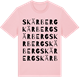 Pink Cotton t-shirt med Skärberg ordlek t-shirt