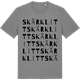 Mid Heather Gray t-shirt med Skärklitt ordlek t-shirt
