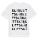 White t-shirt med Skärklitt ordlek t-shirt