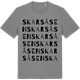 Mid Heather Gray t-shirt med Skarsåsen ordlek t-shirt