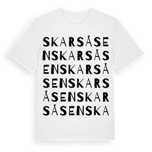 Skarsåsen ordlek t-shirt – ekologisk bomull t-shirt från Pinshirt