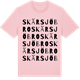 Pink Cotton t-shirt med Skärsjöbro ordlek t-shirt