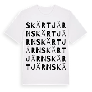 Skärtjärn ordlek t-shirt – ekologisk bomull t-shirt från Pinshirt