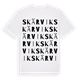 White t-shirt med Skärvik ordlek t-shirt