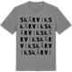 Mid Heather Gray t-shirt med Skärvik ordlek t-shirt
