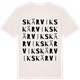 Vintage White t-shirt med Skärvik ordlek t-shirt