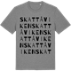 Mid Heather Gray t-shirt med Skattåviken ordlek t-shirt