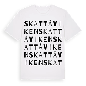 Skattåviken ordlek t-shirt – ekologisk bomull t-shirt från Pinshirt