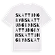 Skattungbyn ordlek t-shirt