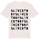 Vintage White t-shirt med Skävertorp ordlek t-shirt