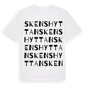 Skenshyttan ordlek t-shirt – ekologisk bomull t-shirt från Pinshirt