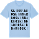 Blue Soul t-shirt med Skinnarbo ordlek t-shirt