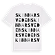 Skinnarsveden ordlek t-shirt