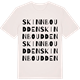 Vintage White t-shirt med Skinnboudden ordlek t-shirt