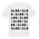 White t-shirt med Skoga ordlek t-shirt