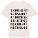Vintage White t-shirt med Skogarängen ordlek t-shirt