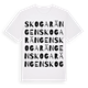 Skogarängen ordlek t-shirt
