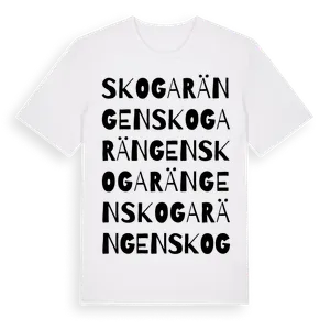 Skogarängen ordlek t-shirt – ekologisk bomull t-shirt från Pinshirt